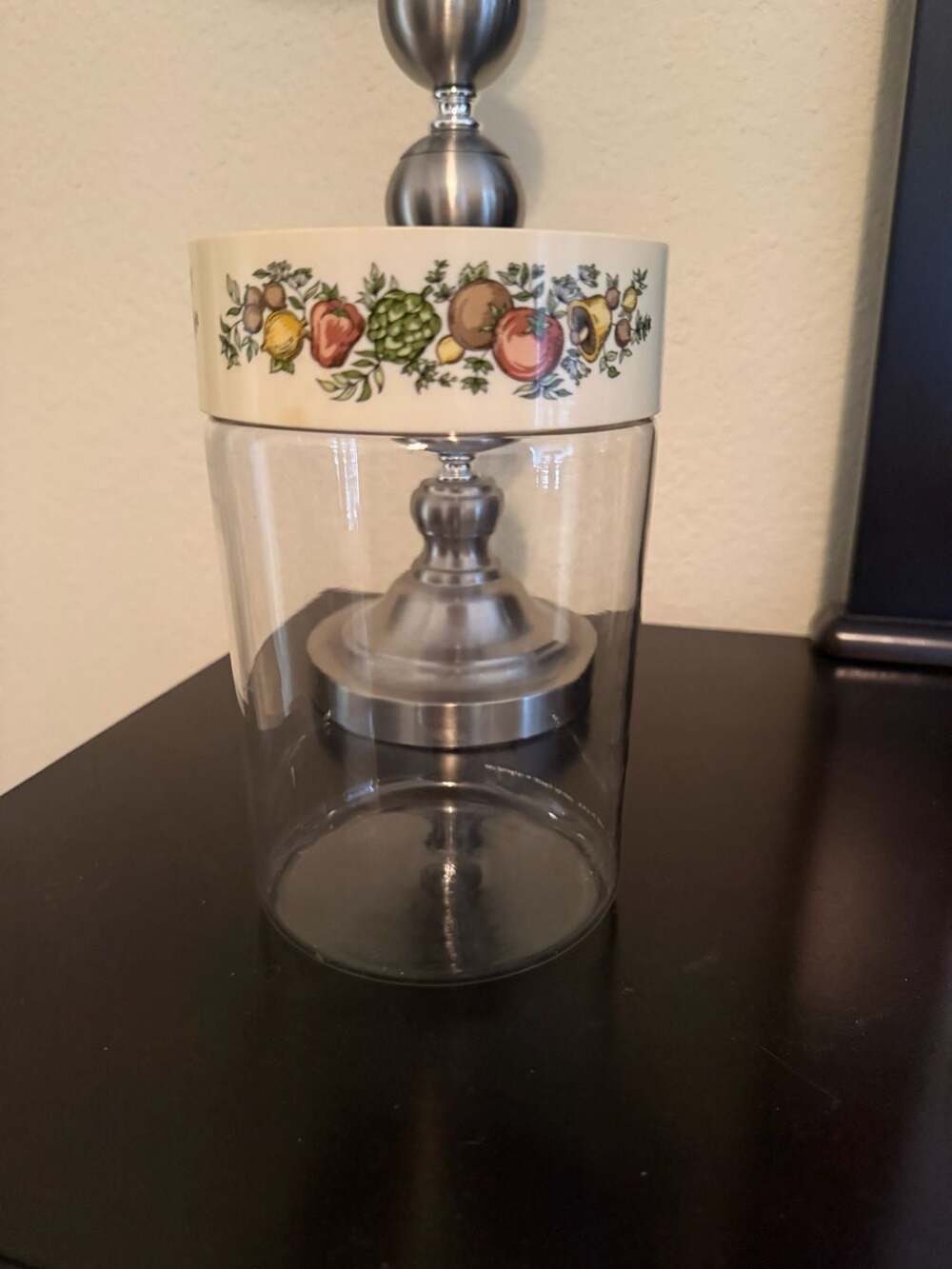 Pyrex Spice of Life Glass Canister Storage Jar